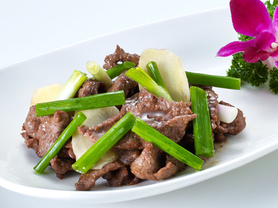 Fried Venison with Spring Onion & Ginger