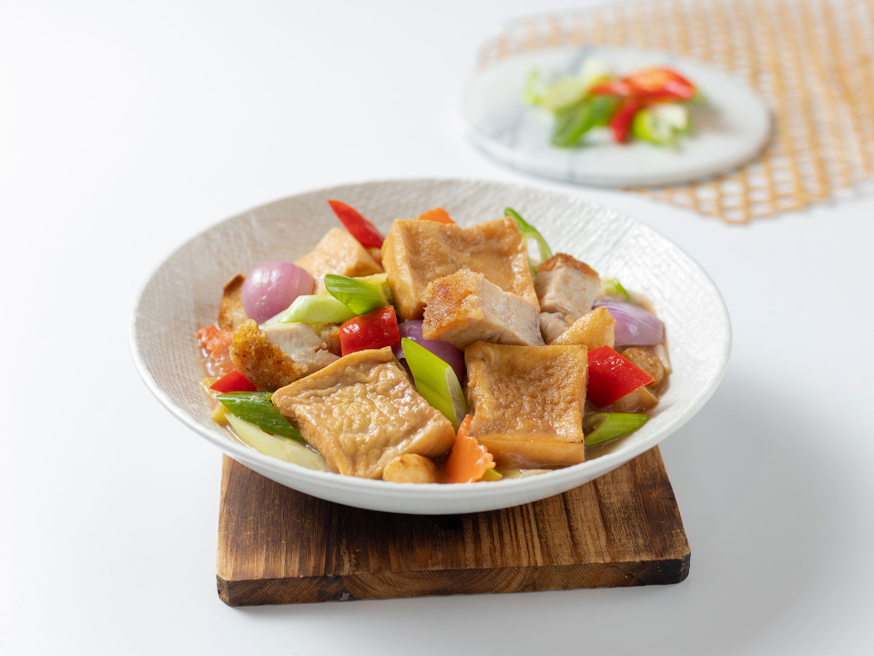 Braised-Beancurd-with-Roast-Pork