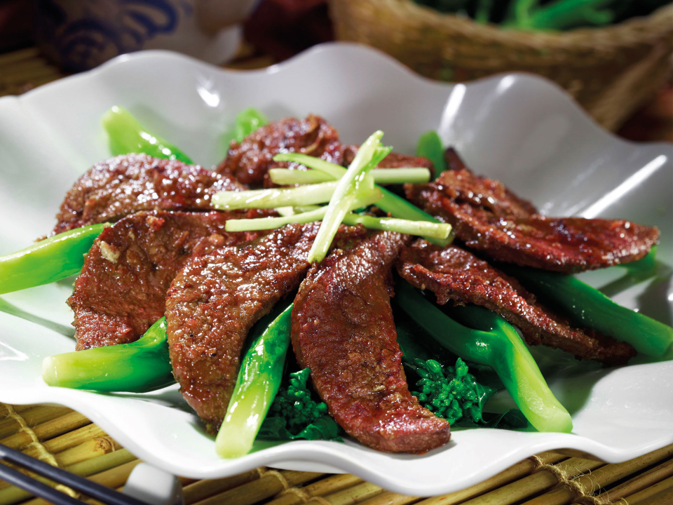 Fried-Pigs-Liver-with-Kai-Lan